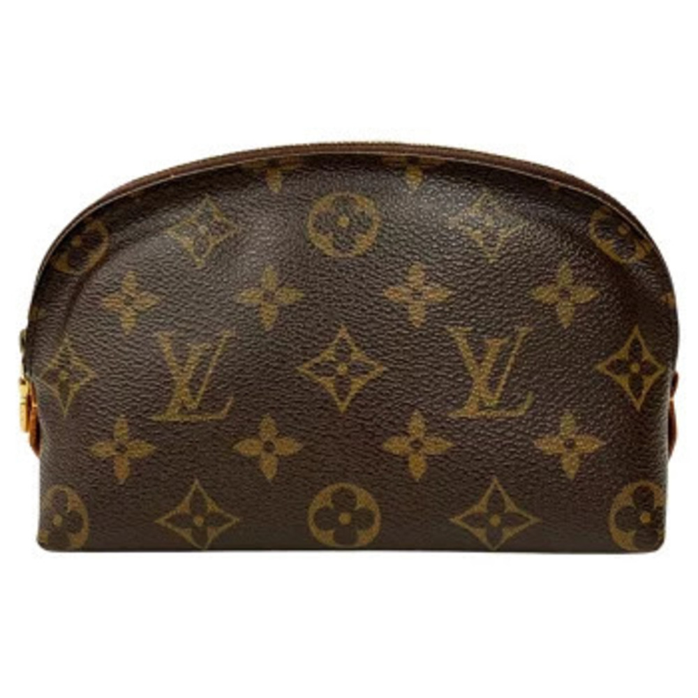LOUIS VUITTON Pochette Cosmetic Monogram Brown Pouch